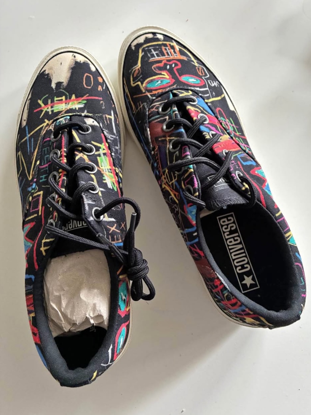 LIMITED EDITION Basquiat x Converse Men's Graffiti Low-Top Sneakers